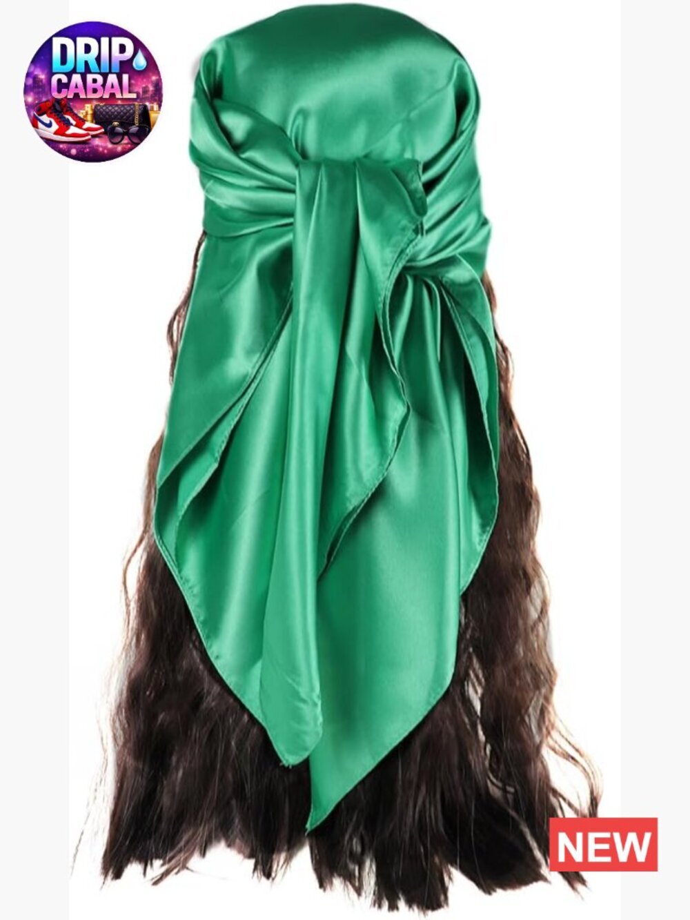 35" Square Satin Scarf - Silk Like Polyester - Headwrap & Bandana